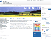 Tablet Screenshot of medienshop.bgrci.de